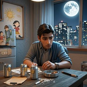 烟灰缸里的月光-金泽平