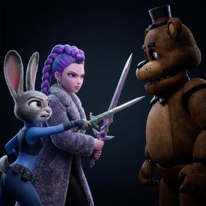 Judy Hopps & Rumi vs FNAF (Zootopia 2 Demon Hunters Inspo)