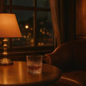 夜更けの窓辺に残る灯り