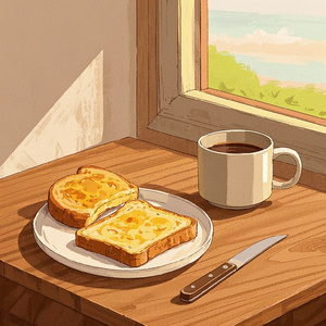 Cheese Toast Morning