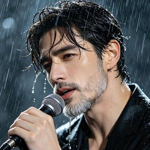 淋雨的人