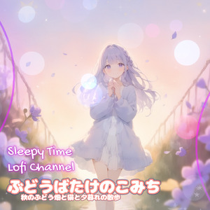 ぶどうばたけのこみち 秋のぶどう畑と猫と夕暮れの散歩