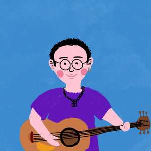 月亮在屋子另一边