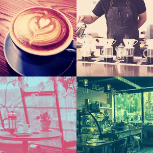 柔和的咖啡馆跳跃时刻