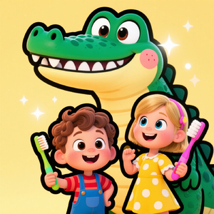 O Jacaré Precisa de Ajuda Urgente! Dentes Doendo de Tanto Doce