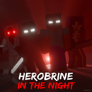Herobrine in The Night