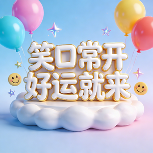 笑口常开好运就来