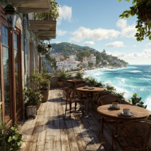 Chill Terrace Reflections