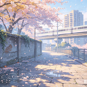 枕木上的春日与雪