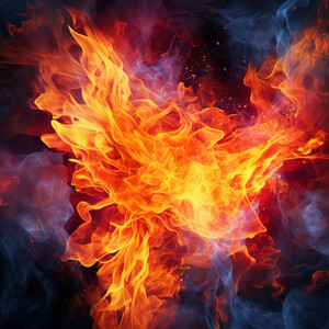 Nature's Ignited Serenity