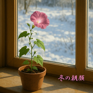 冬の朝顔