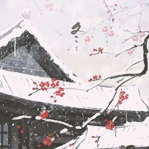 秋风经过雪飘落