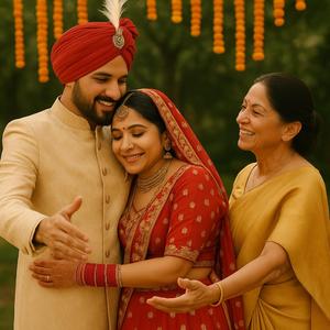 माँ, देख तेरा राजा!