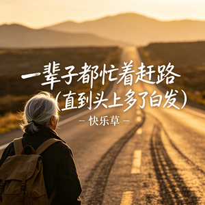 一辈子都忙着赶路(直到头上多了白发）