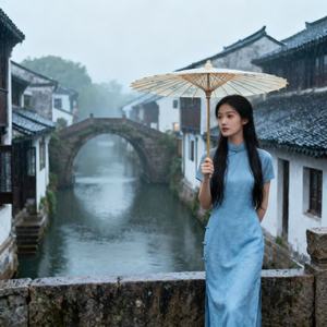 烟雨江南一梦凉
