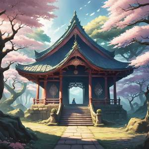 Soft Rain Over the Lanterns