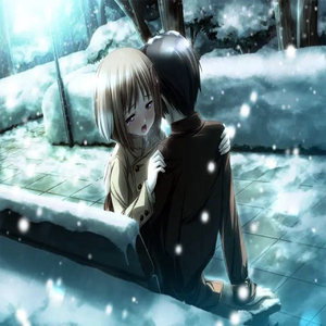 我看着 雪花飘落下来覆盖我的泪