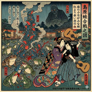 大友上児雷也島原傾城蛙合戦