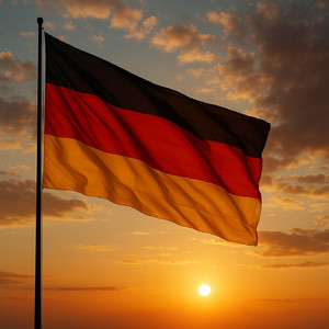 Fahne im Herzen