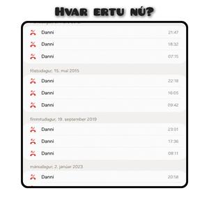 Hvar ertu nú? (feat. Danni)
