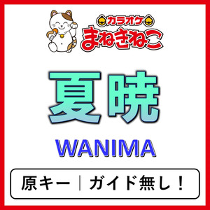 夏暁（カラオケ）[WANIMA]