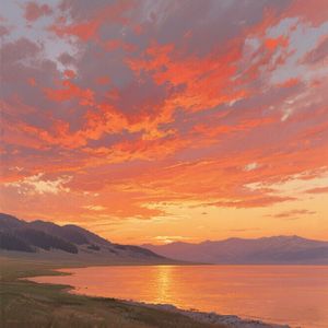 赛里木湖的天空