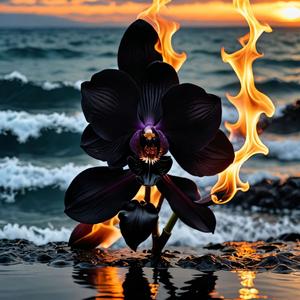 אש דצמבר -סחלב שחור/ Hip hop dark fight middle EAST