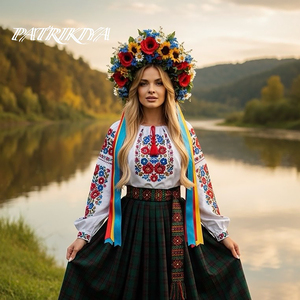 При долині кущ калини