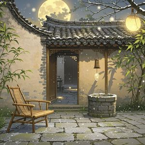 月落屋檐