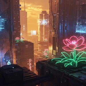 ネオンの花