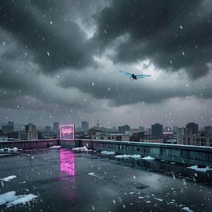 Ложится белый снег