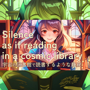 宇宙の図書館で読書するような静寂