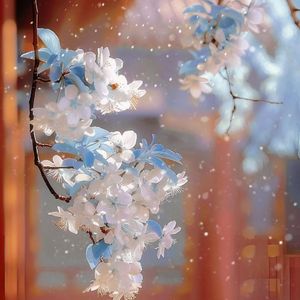 晚夜微雨问海棠