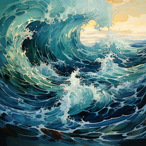 Eco Rítmico De Agua Enfocada