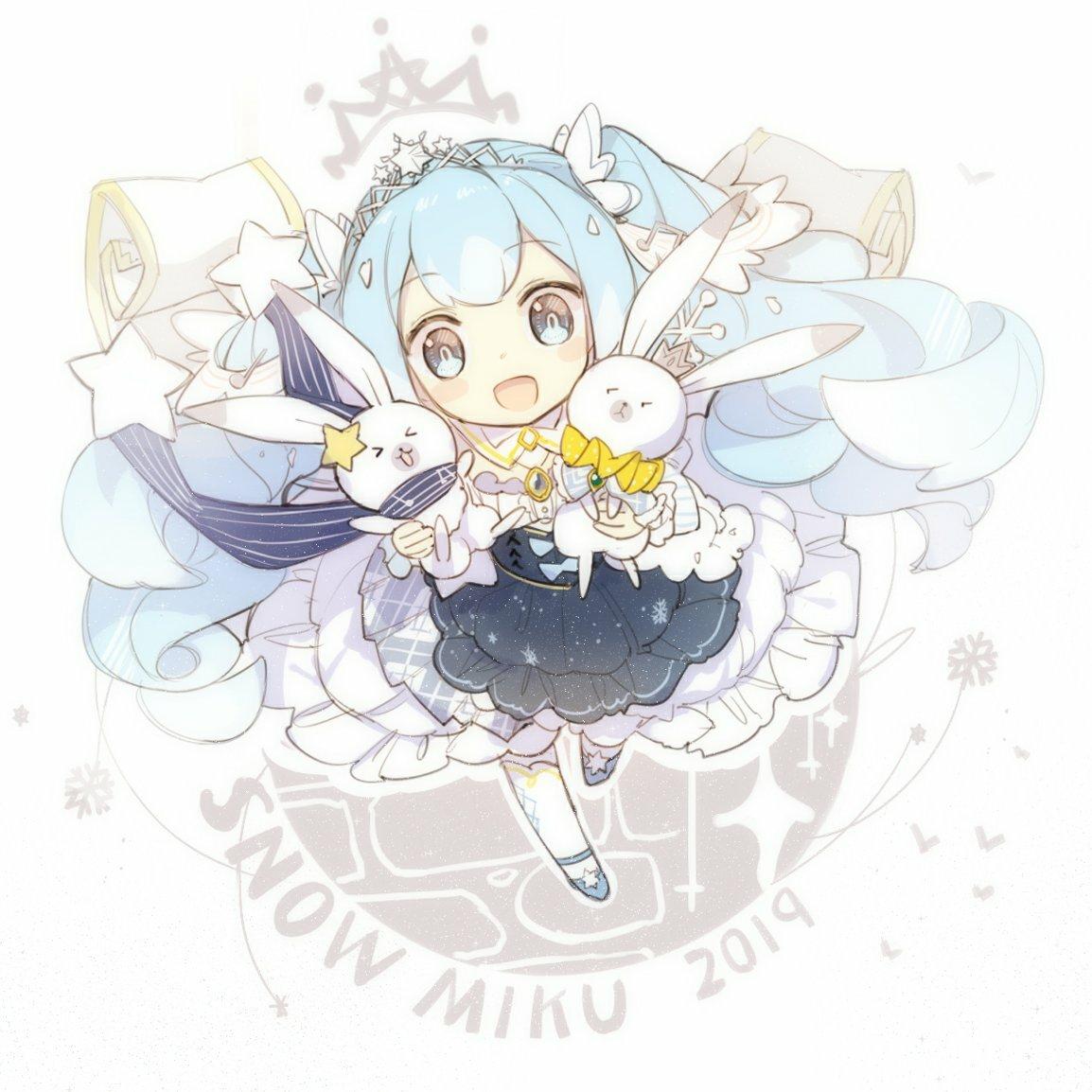 注:雪ミク,一般被称为雪初音,正确翻译为雪未来,两种称呼皆可,所以谮