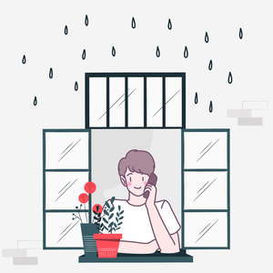 raindrops on windows