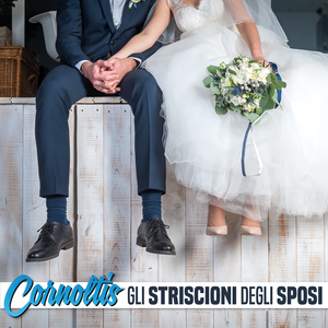 Gli striscioni degli sposi