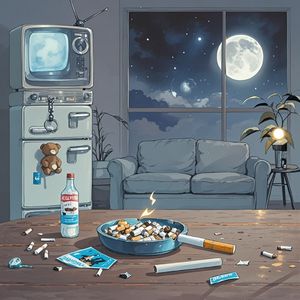 烟灰缸里的月亮