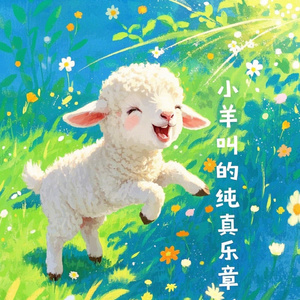 草原环境小羊叫白噪：羊声、青草、清新