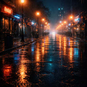 深夜二時の交差点