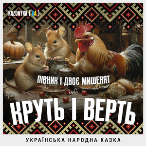 Українська народна казка Півник і двоє мишенят або КРУТЬ і ВЕРТЬ