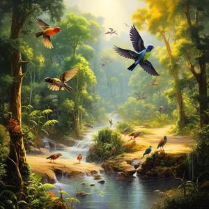 Avian Serenade along the River's Edge