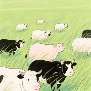 风吹草低见牛羊