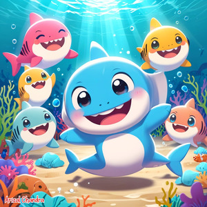 Nursery Rhymes, Sing, Dance, Shark, 0cean, Friends