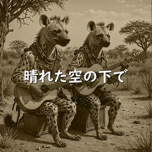 晴れた空の下で