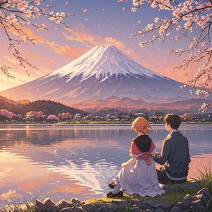 富士山遇见河口湖