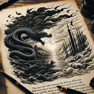 未干墨迹的时间琥珀