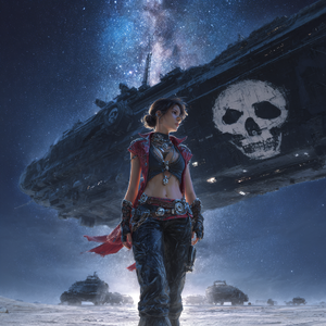 星の果ての女海賊（The Cosmic Corsair）#spaceport by jiimo