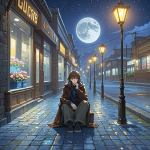 长街晚行-此生有你