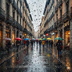 Luz en la lluvia